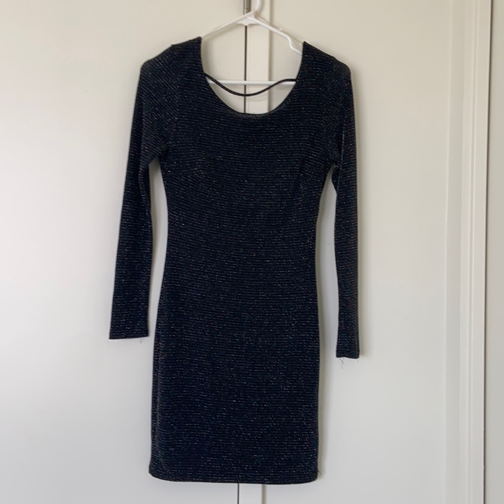 Black cocktail dress